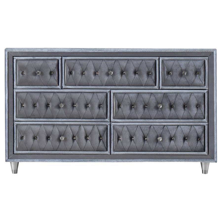 (image for) Antonella 4-piece California King Bedroom Set Grey