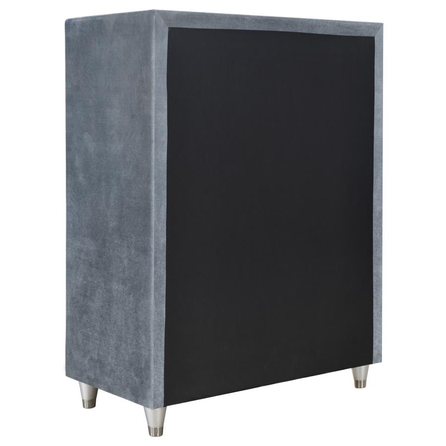 (image for) Antonella 5-drawer Bedroom Chest Grey