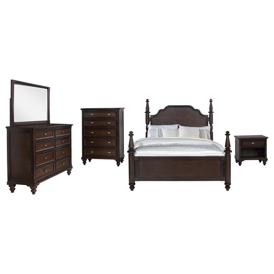 (image for) Andover 5-piece Eastern King Bedroom Set Dark Oak