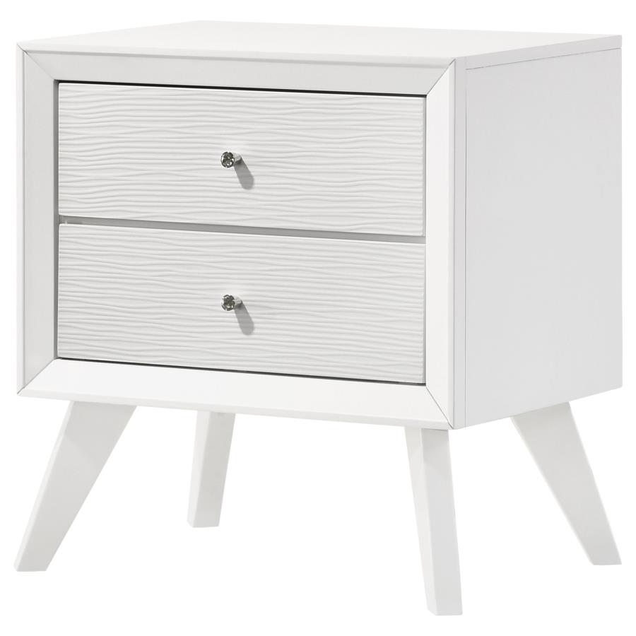 (image for) Janelle 2-drawer Nightstand White