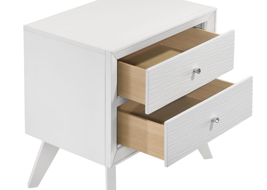 (image for) Janelle 2-drawer Nightstand White