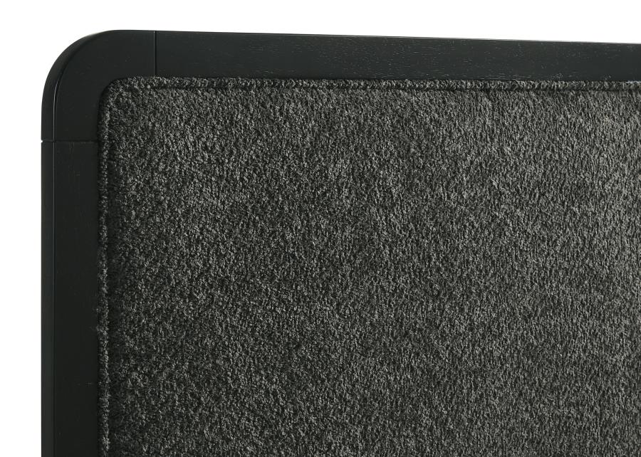 Cavelle 51-inch Upholstered Full Panel Bed Black