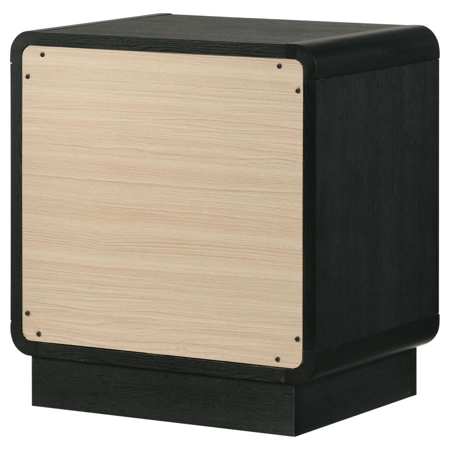 (image for) Cavelle 2-drawer Nightstand Bedside Table Black