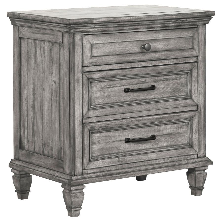 (image for) Avenue 4-piece Eastern King Bedroom Set Weathered Grey