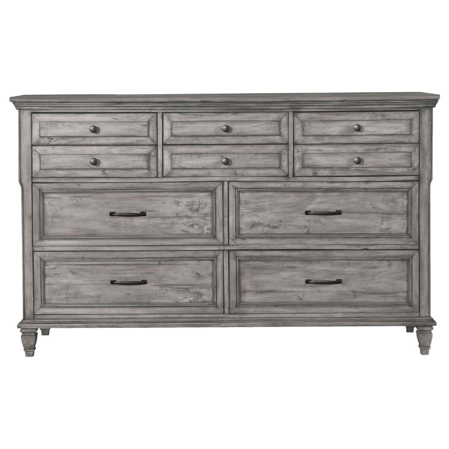 (image for) Avenue 4-piece Eastern King Bedroom Set Weathered Grey