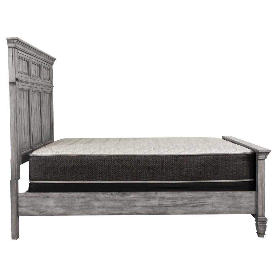 (image for) Avenue Wood Eastern King Panel Bed Weathered Grey