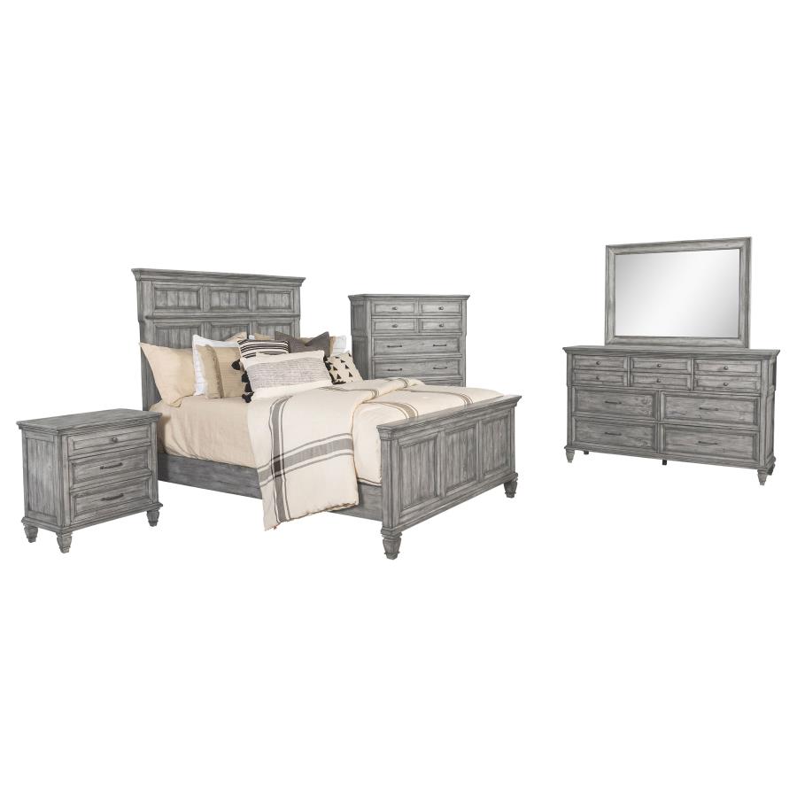 (image for) Avenue 5-piece California King Bedroom Set Weathered Grey