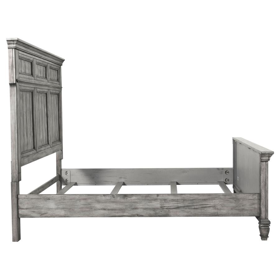 (image for) Avenue Wood Queen Panel Bed Weathered Grey