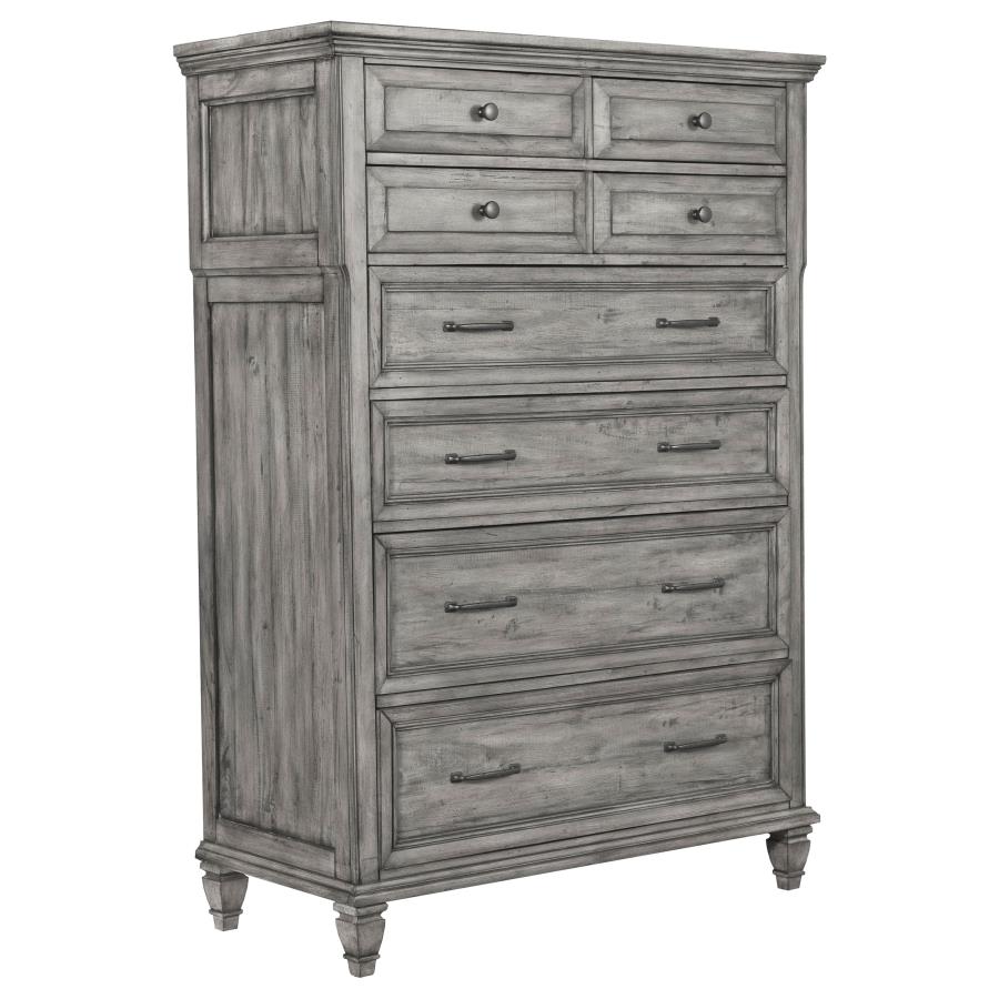 (image for) Avenue 8-drawer Bedroom Chest Weathered Grey - Click Image to Close