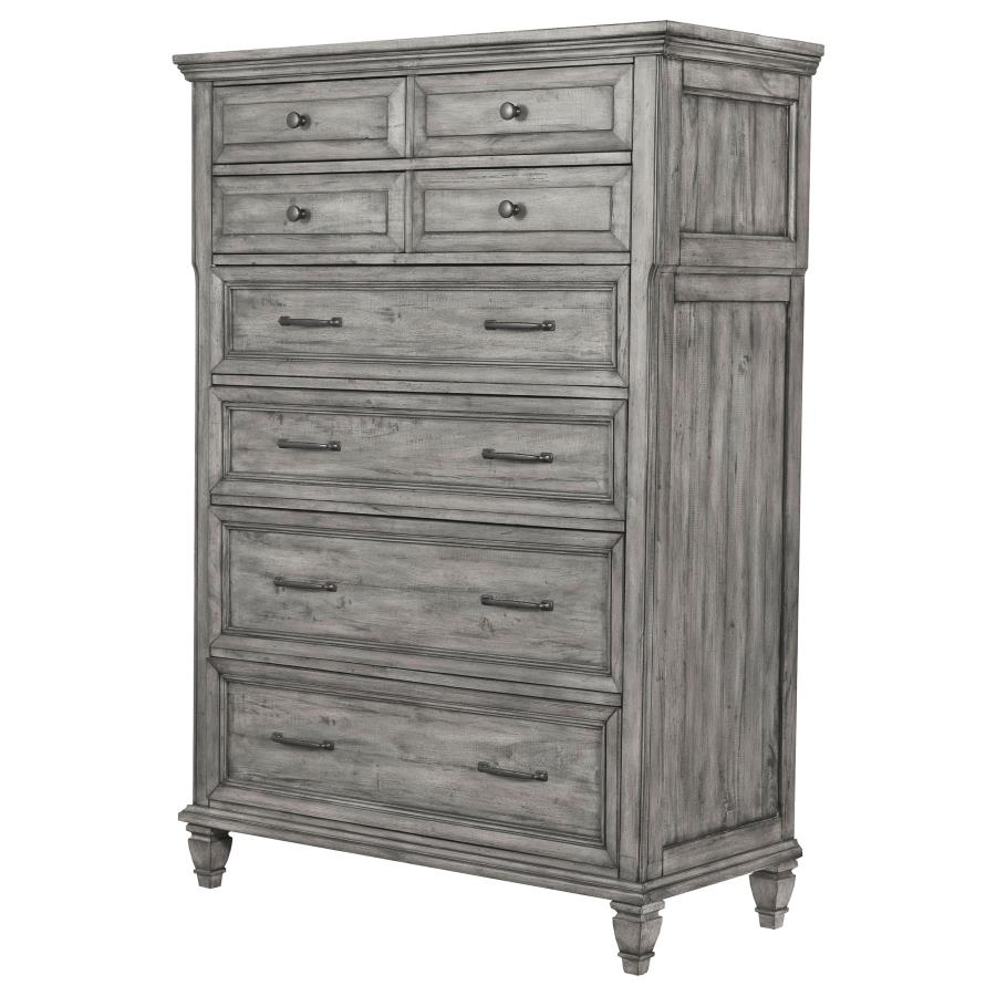 (image for) Avenue 8-drawer Bedroom Chest Weathered Grey