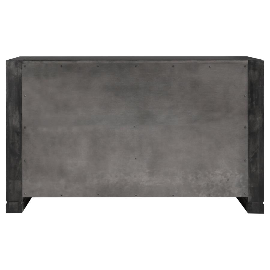 (image for) Lorenzo 6-drawer Dresser Dark Grey