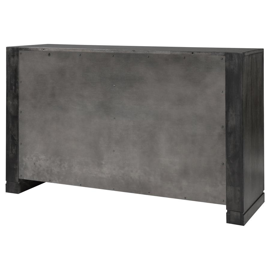 (image for) Lorenzo 6-drawer Dresser Dark Grey