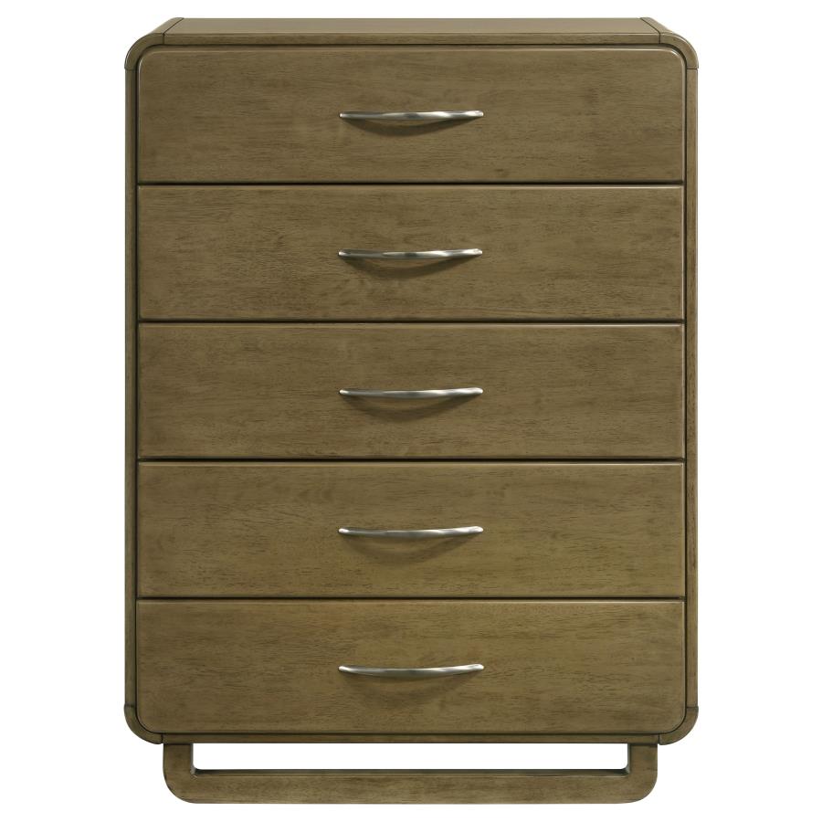 (image for) Amsbury 5-drawer Chest of Drawers Nutmeg