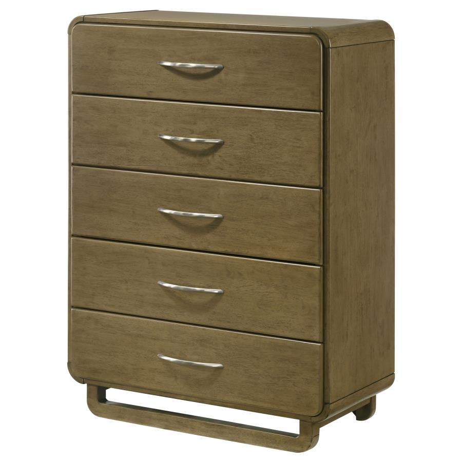 (image for) Amsbury 5-drawer Chest of Drawers Nutmeg