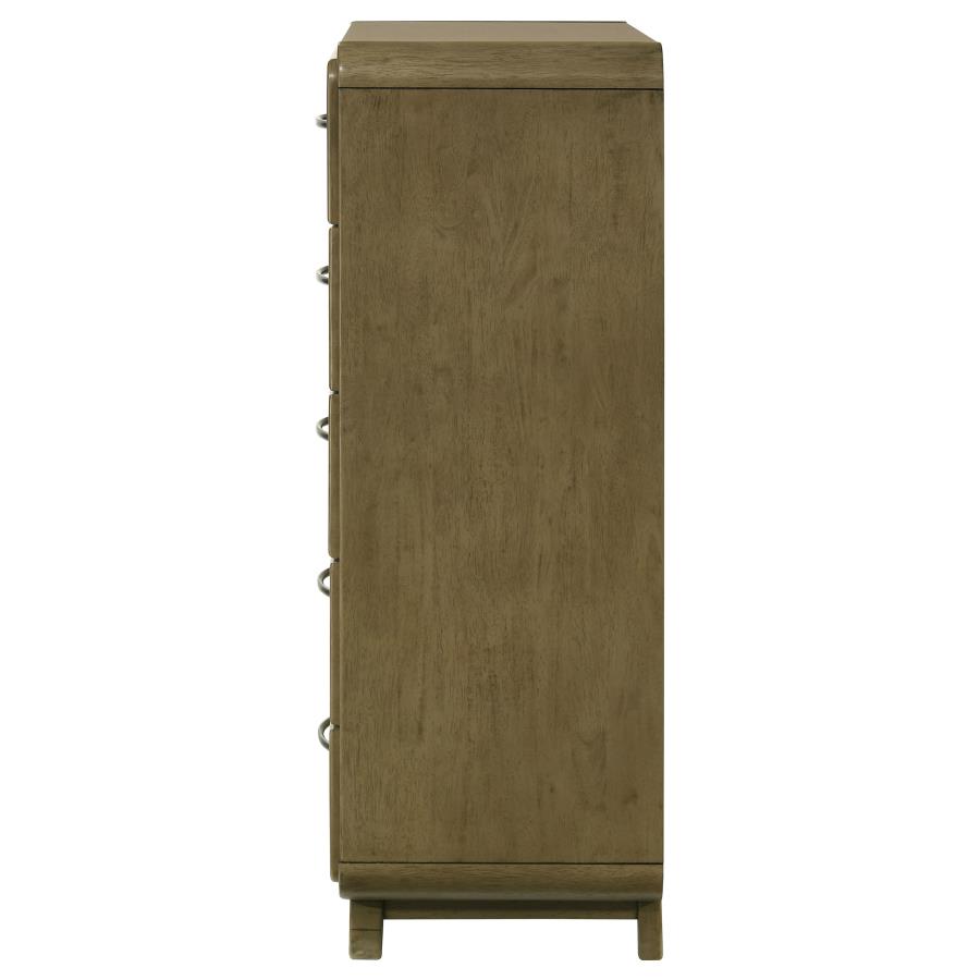 (image for) Amsbury 5-drawer Chest of Drawers Nutmeg