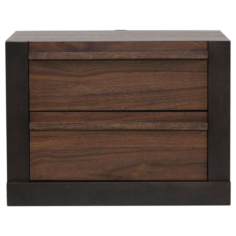 (image for) Azalia 2-drawer Nightstand Walnut