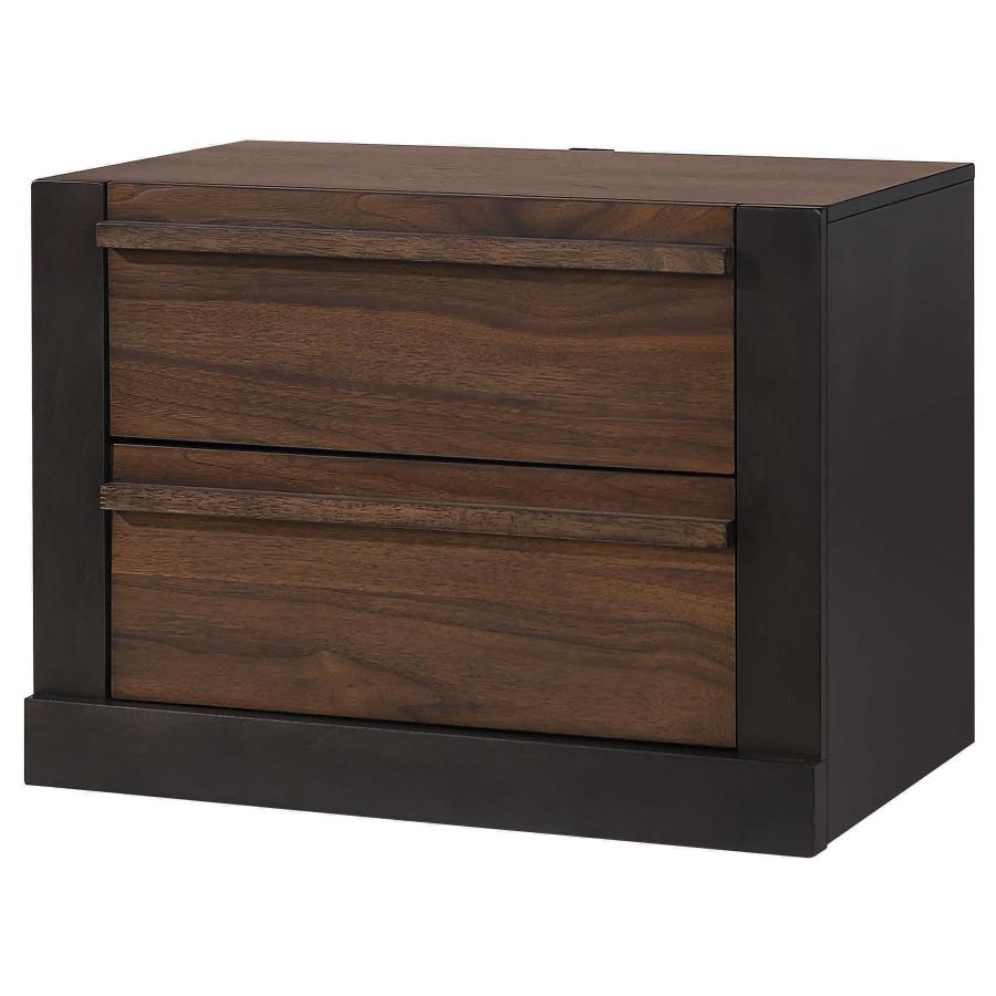 (image for) Azalia 2-drawer Nightstand Walnut