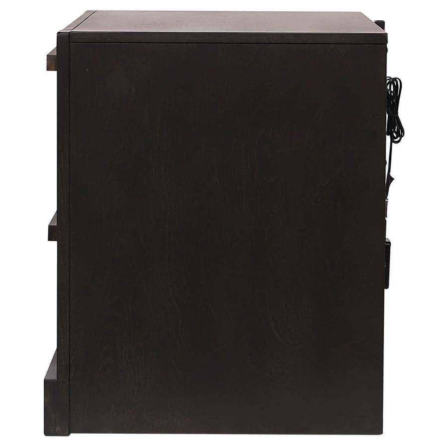 (image for) Azalia 2-drawer Nightstand Walnut