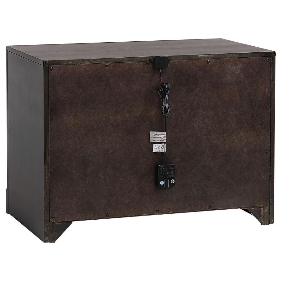 (image for) Azalia 2-drawer Nightstand Walnut