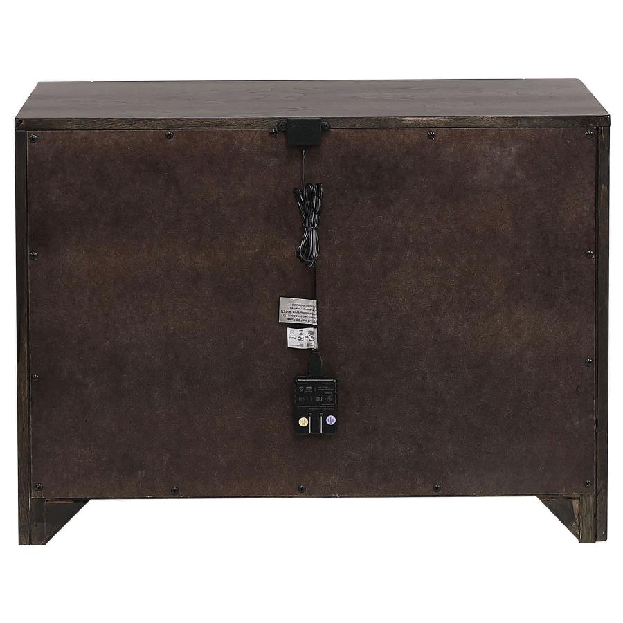 (image for) Azalia 2-drawer Nightstand Walnut