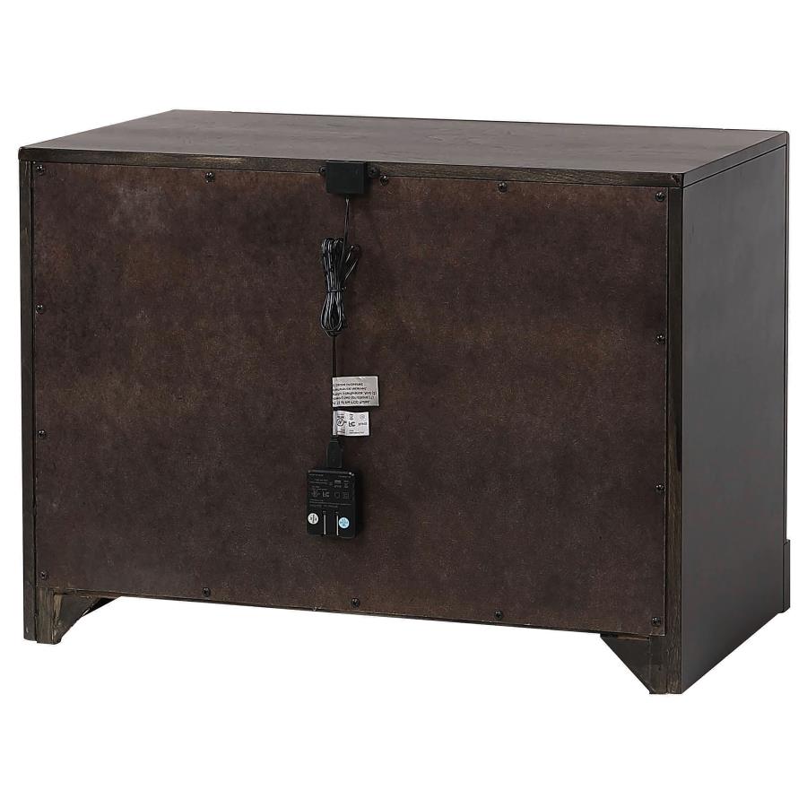 (image for) Azalia 2-drawer Nightstand Walnut