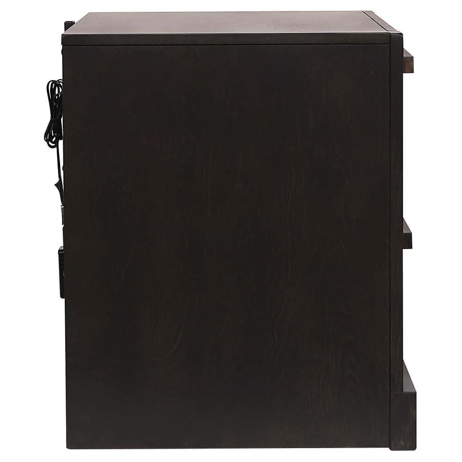 (image for) Azalia 2-drawer Nightstand Walnut