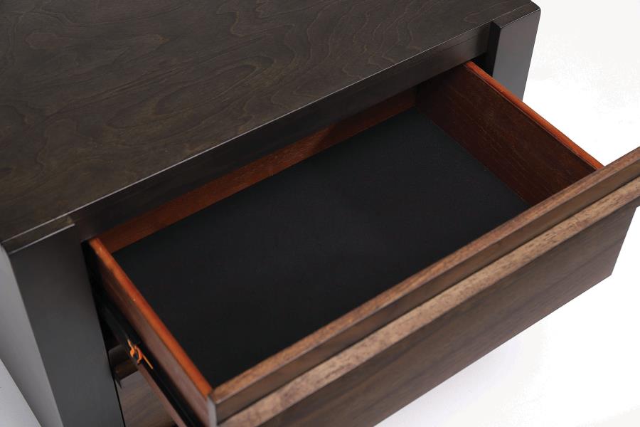 (image for) Azalia 2-drawer Nightstand Walnut