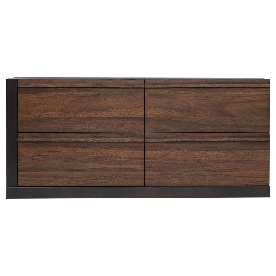 (image for) Azalia 4-drawer Dresser Walnut