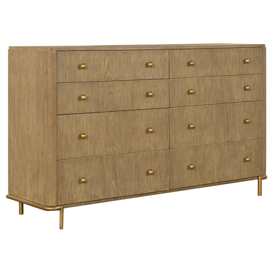 Arini 4-piece Eastern King Bedroom Set Cream and Sand Wash