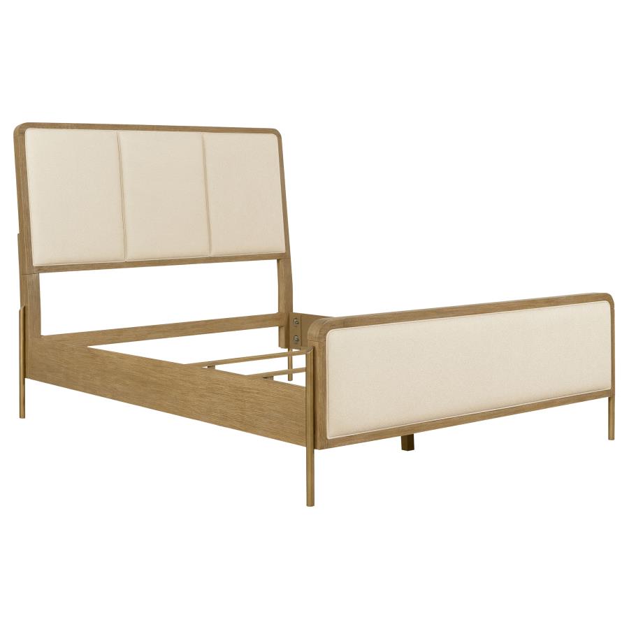 (image for) Arini 56-inch Eastern King Panel Bed Cream and Sand Wash