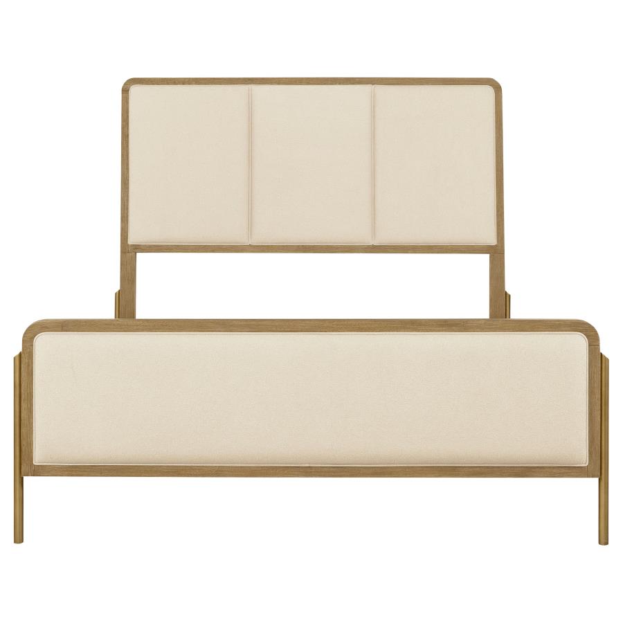 Arini 56-inch Eastern King Panel Bed Cream and Sand Wash