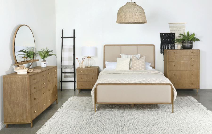 Modal Additional Images for Arini 56-inch Queen Panel Bed Cream and Sand Wash