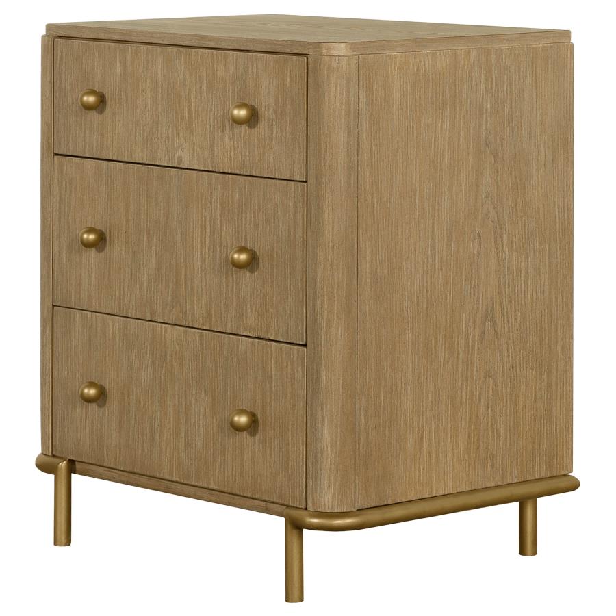 (image for) Arini 3-drawer Nightstand Sand Wash