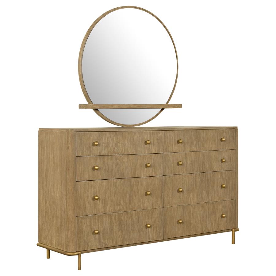 (image for) Arini 8-drawer Dresser with Mirror Sand Wash - Click Image to Close