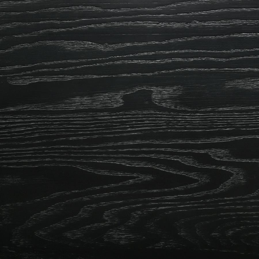 Arini Rattan California King Panel Bed Black and Natural