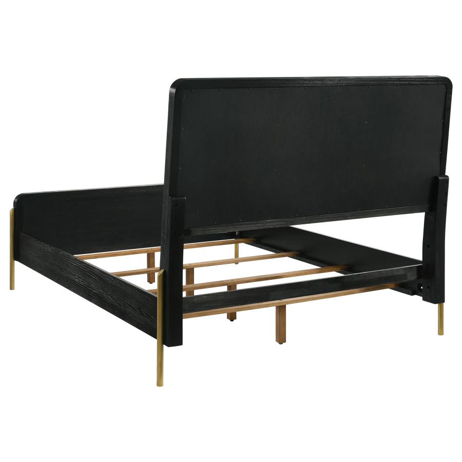 Arini 56-inch California King Panel Bed Cream and Black