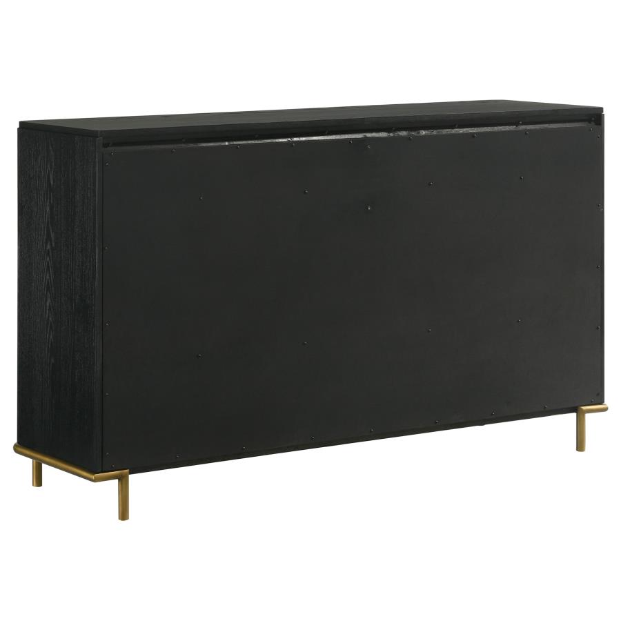 Arini 5-piece Queen Bedroom Set Cream and Black