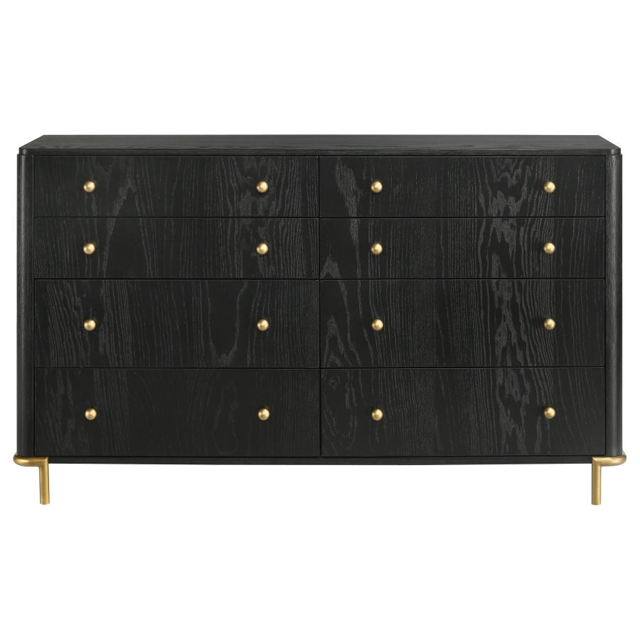 (image for) Arini 8-drawer Dresser Black