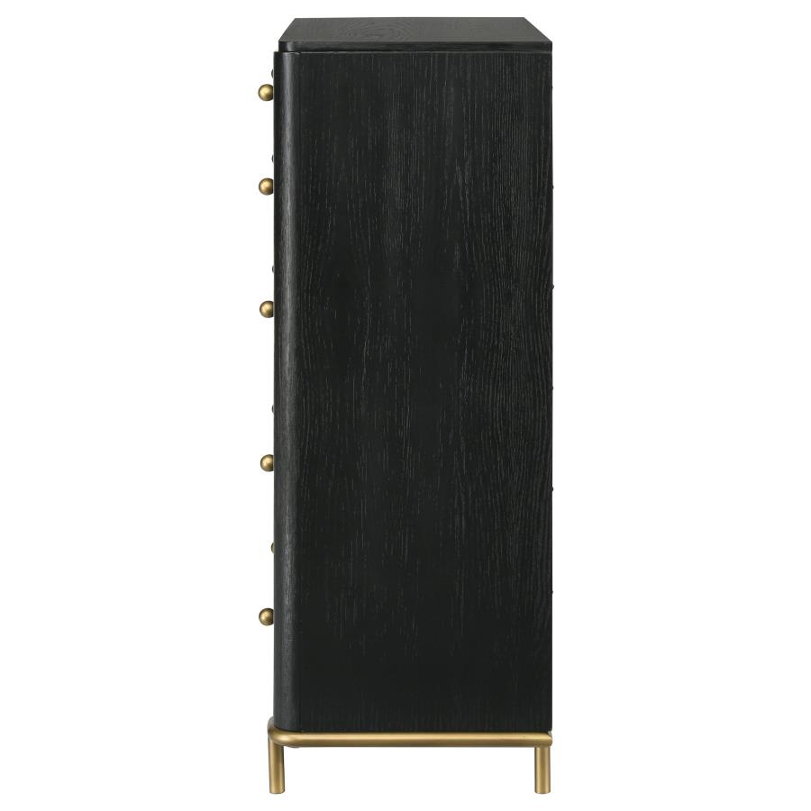 (image for) Arini 5-drawer Bedroom Chest Black