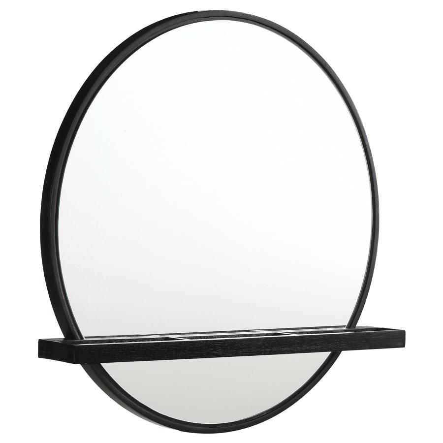 (image for) Arini 2-piece Makeup Vanity Table and Mirror Set Black