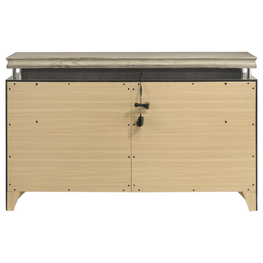 (image for) Giselle 8-drawer Dresser Rustic Beige