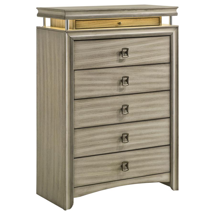 (image for) Giselle 6-drawer Bedroom Chest Rustic Beige - Click Image to Close