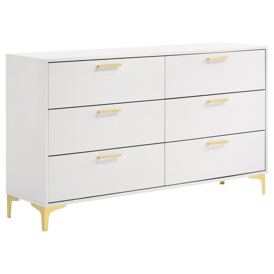 (image for) Kendall 6-drawer Dresser White