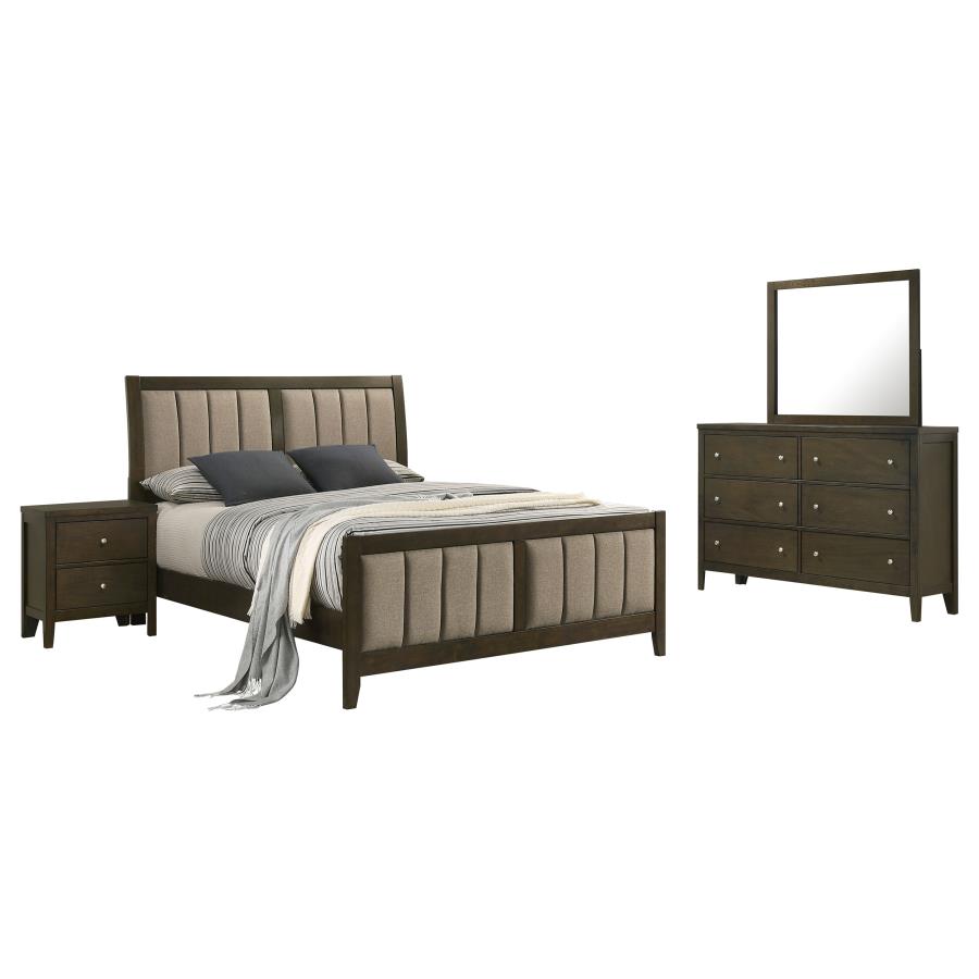 (image for) Wilkes 4-piece Queen Bedroom Set Dark Cocoa