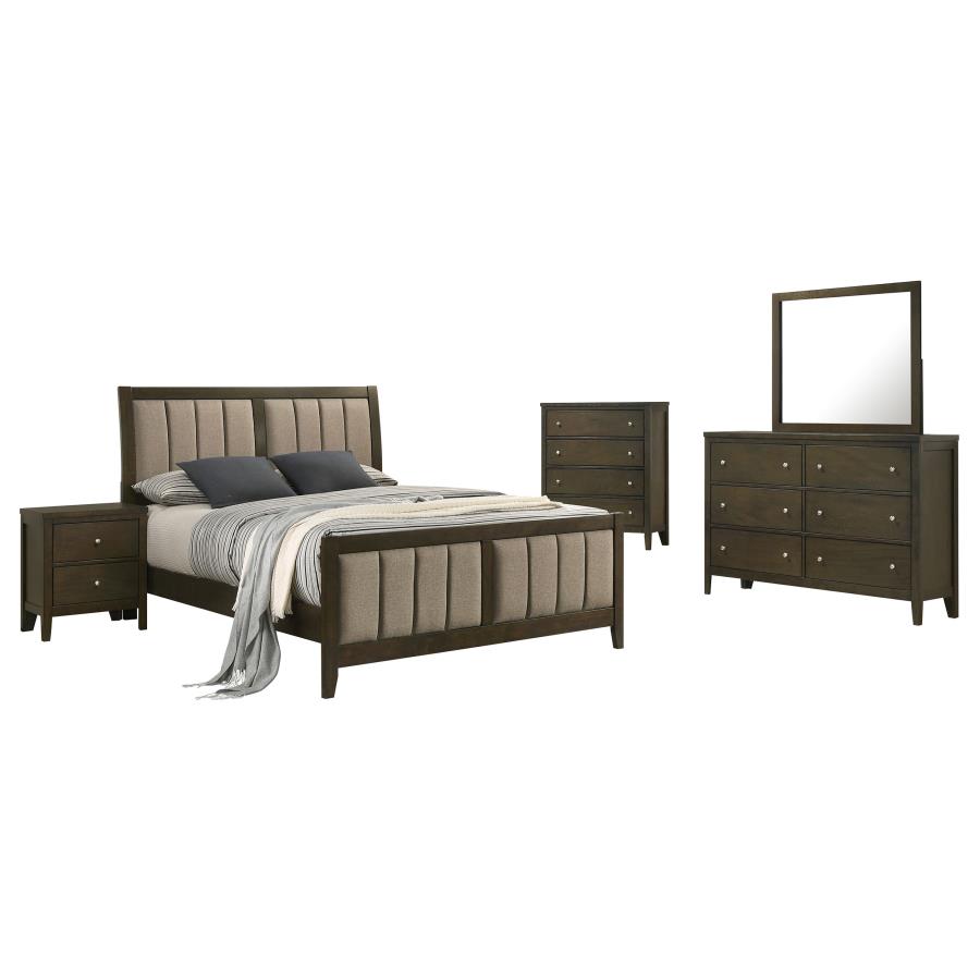 (image for) Wilkes 5-piece Queen Bedroom Set Dark Cocoa