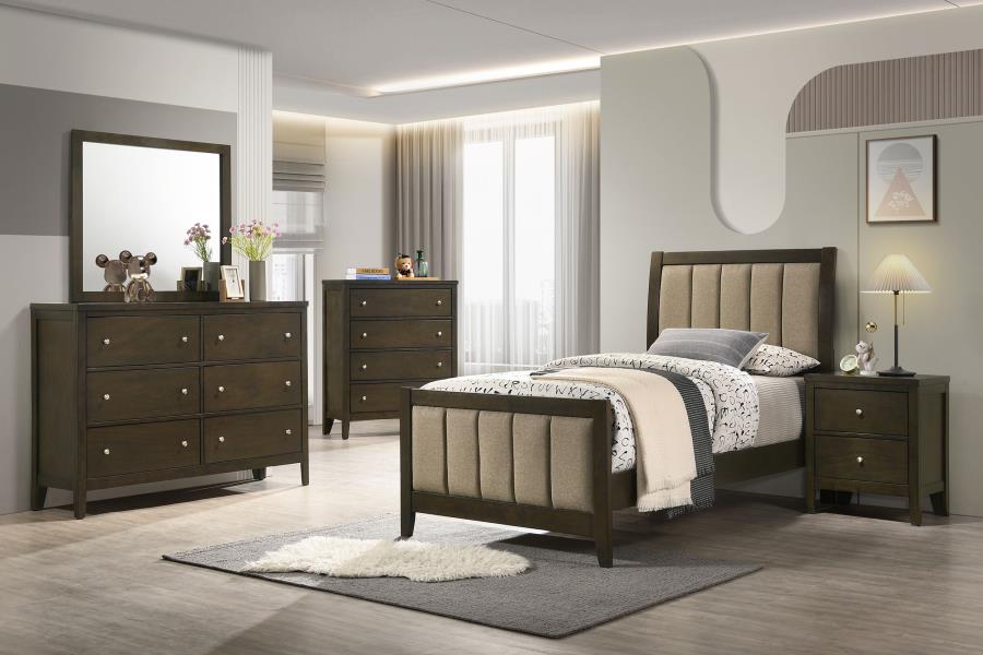 (image for) Wilkes 5-piece Twin Bedroom Set Dark Cocoa