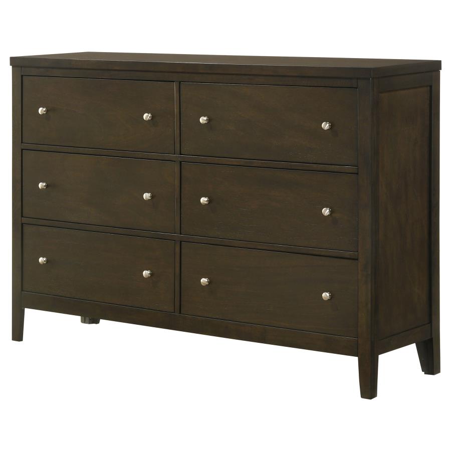 (image for) Wilkes 6-drawer Dresser Cabinet Dark Cocoa