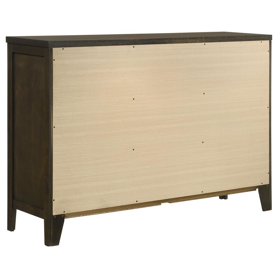 (image for) Wilkes 6-drawer Dresser Cabinet Dark Cocoa