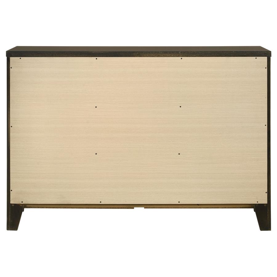 (image for) Wilkes 6-drawer Dresser Cabinet Dark Cocoa