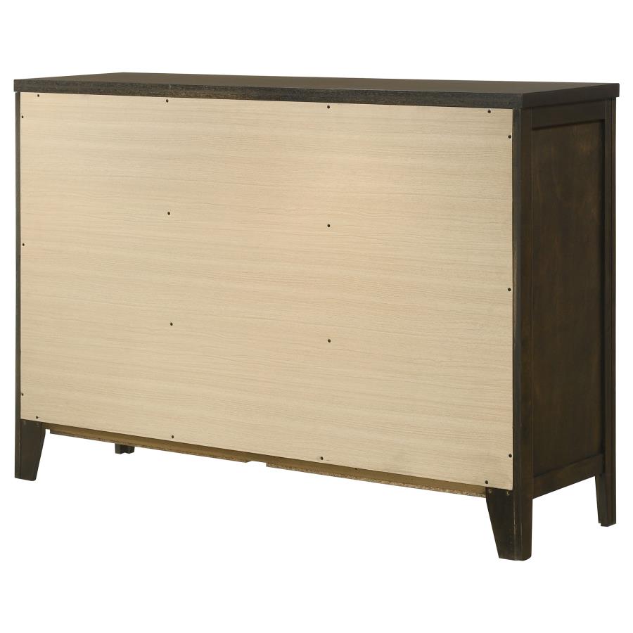 (image for) Wilkes 6-drawer Dresser Cabinet Dark Cocoa